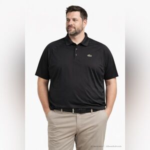 Lacoste Sport Ultra Dry Polo Shirt 4XL Black Performance Golf
